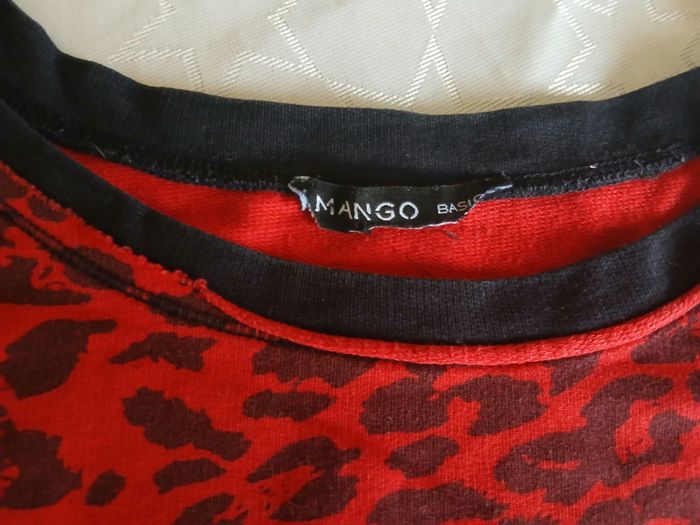 Pull rouge motif - photo numéro 2