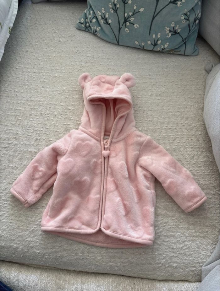 Veste à capuche polaire cœur bébé H&M