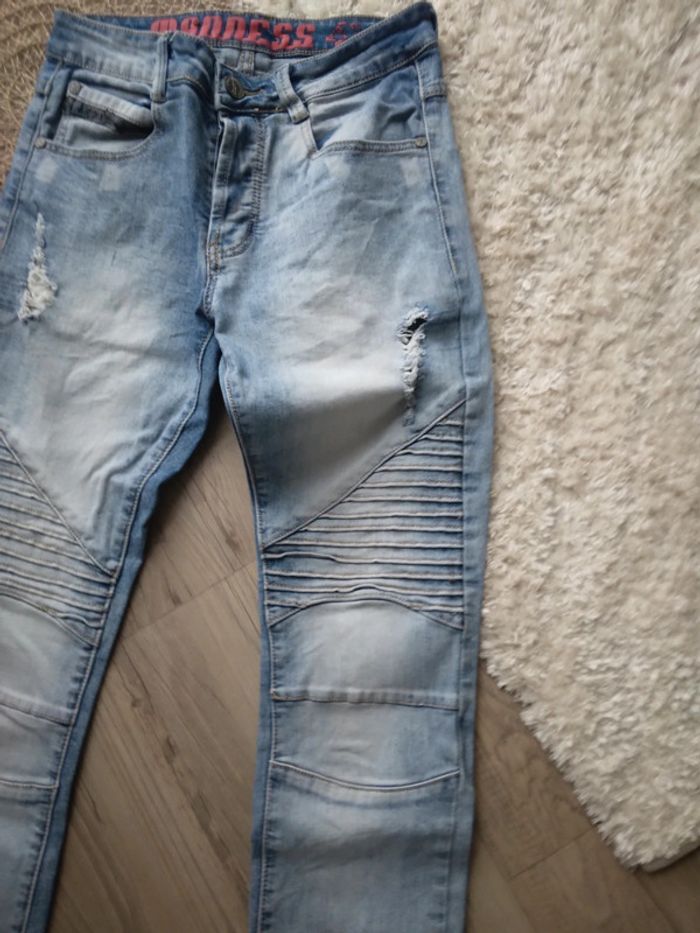 🌸Jean bleu ciel texturé S🌸 - photo numéro 2