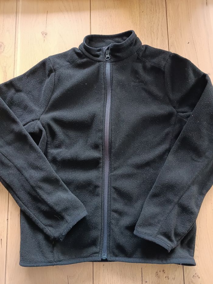 Gilet polaire noir quechua 10-11 ans