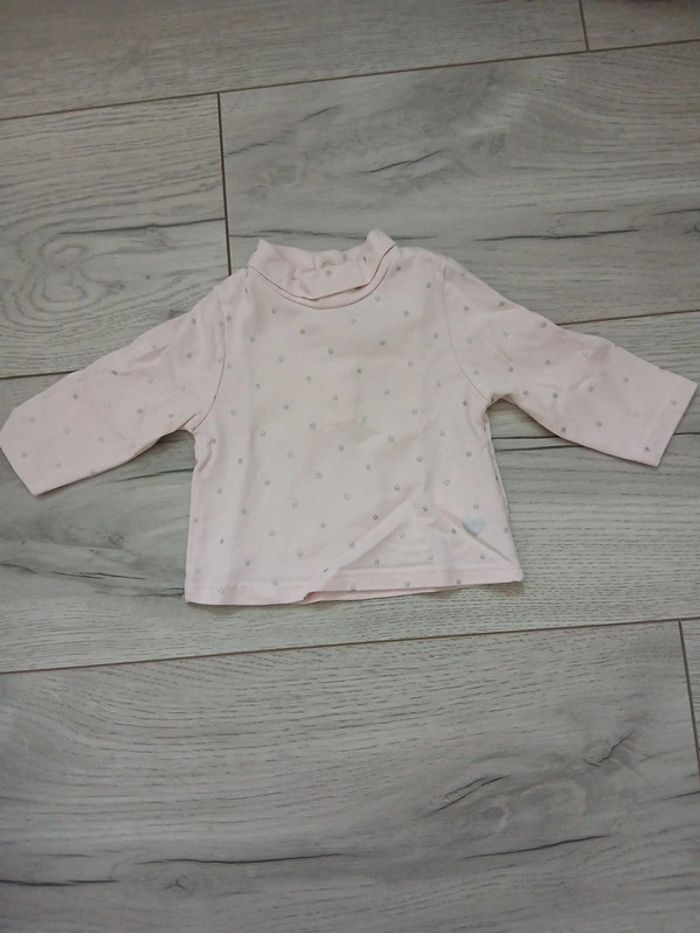 T-shirt manches longues ~ Obaïbi ~ 1mois (53cm)