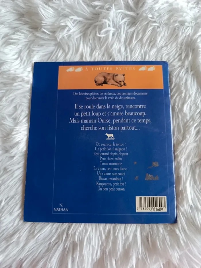 Livre Un bon petit ourson _ A toutes pattes _ Nathan ( vintage 1999 ) - photo numéro 9