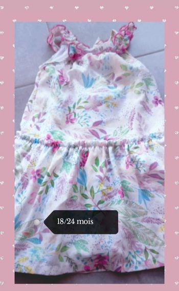 🌺 Belle Robe d'été bébé fille 18 /24 mois