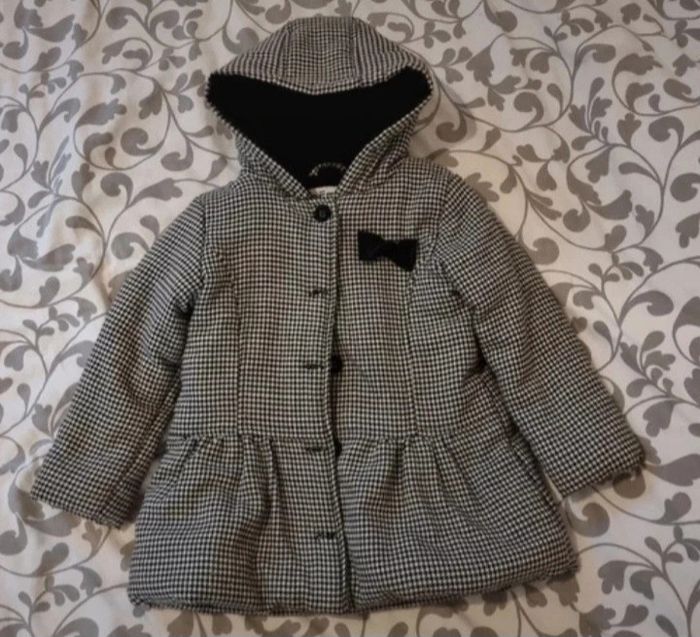 Veste chaude pied de poule