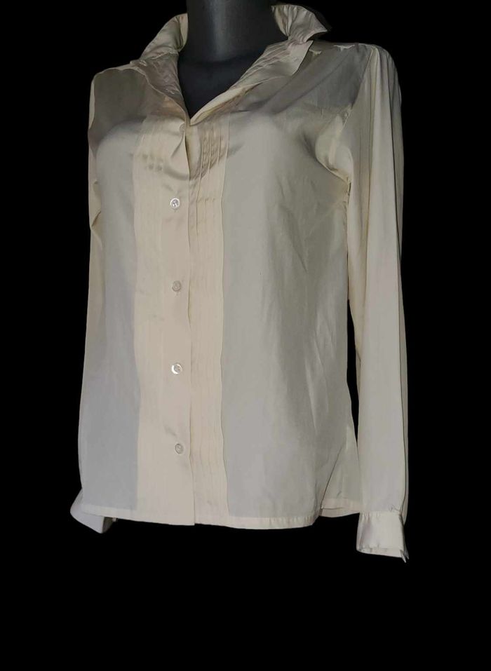 chemise vintage Rodier jaune femme taille 40 - photo numéro 6