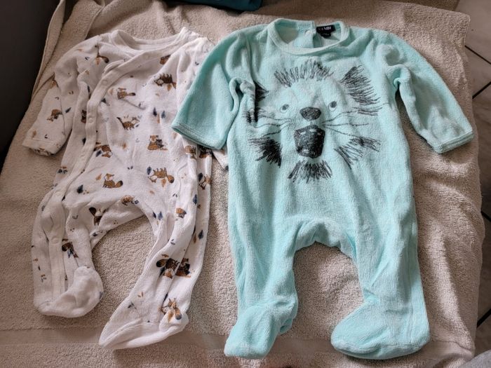 Lot de 6 pyjamas garçon 1 mois - photo numéro 3