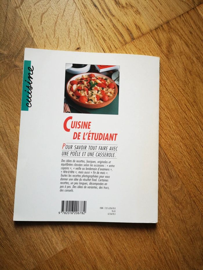 Livre de cuisine pour étudiants - photo numéro 2