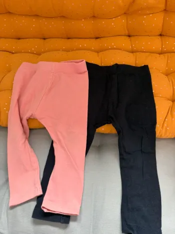 2 leggings kiabi 18 mois