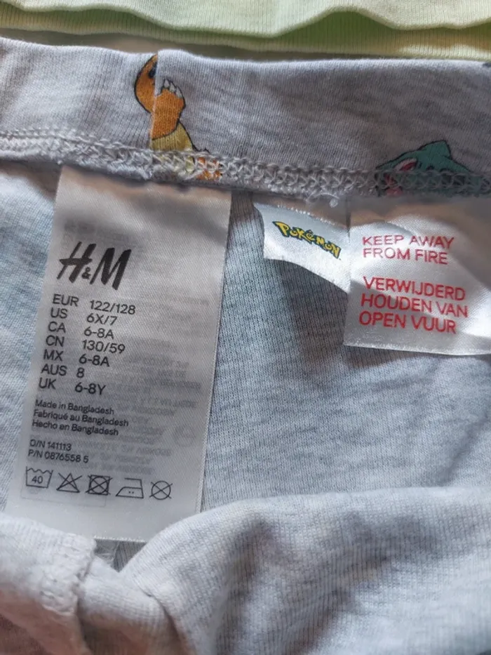 Pyjama short pokémon 122/128cm - photo numéro 4