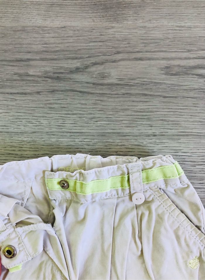 Short fille bébé obaibi 12 mois blanc - photo numéro 4