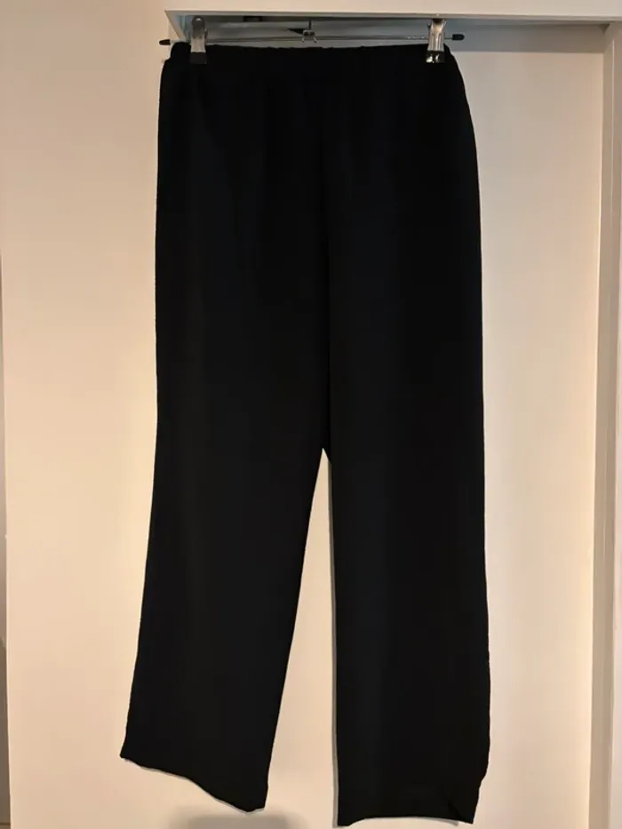 Pantalon noir fluide taille élastique – T 34 - photo numéro 4