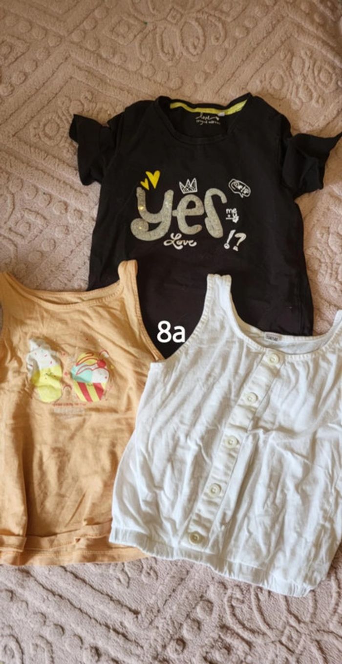 lot tshirt 8 ans