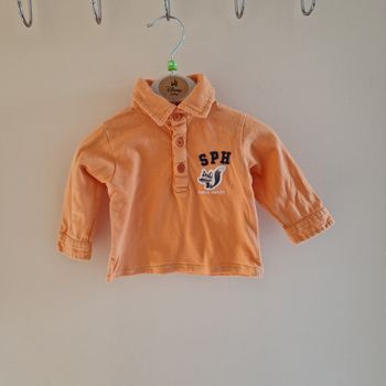 3 mois polo orange