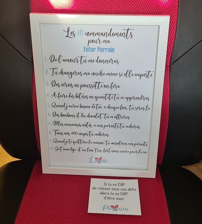 Cadre avec carte personnalisé