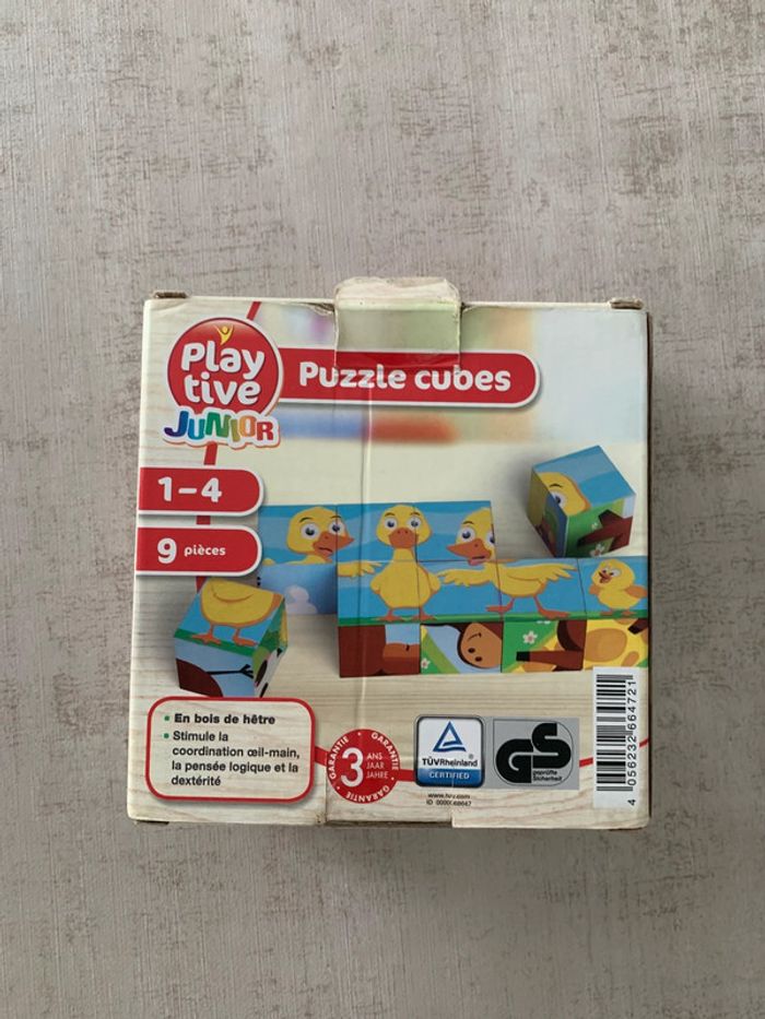 Puzzle cubes en bois neuf - photo numéro 2