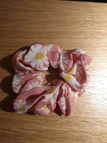 Chouchou élastique tissu fleuri