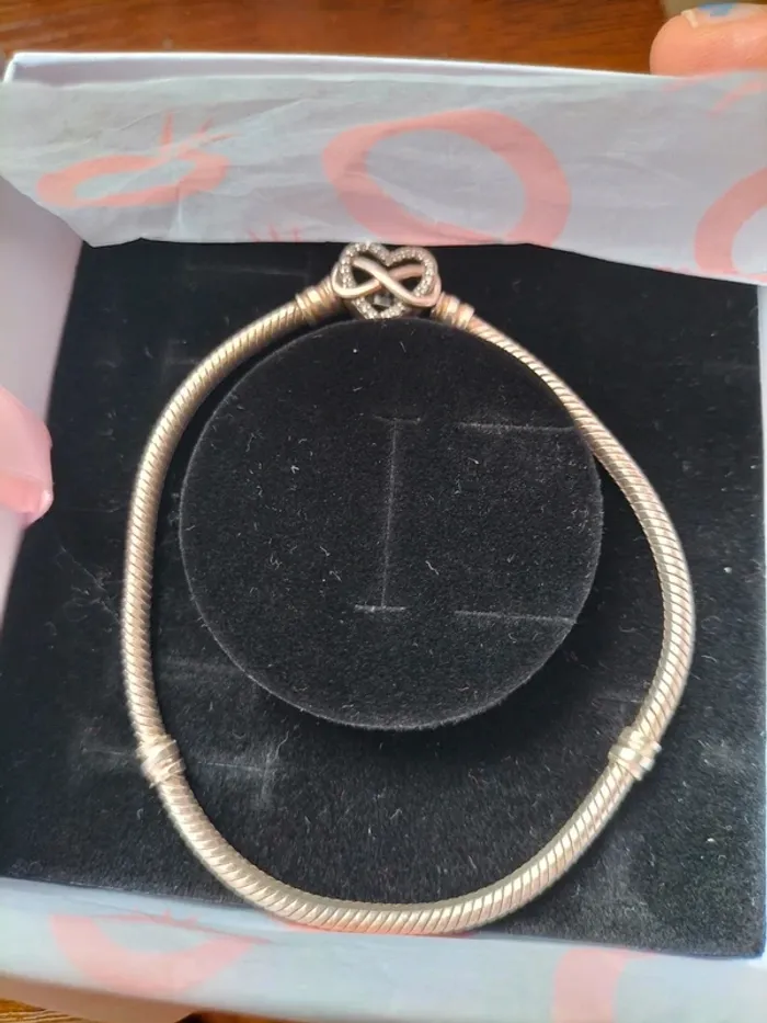 Bracelet coeur infini Pandora