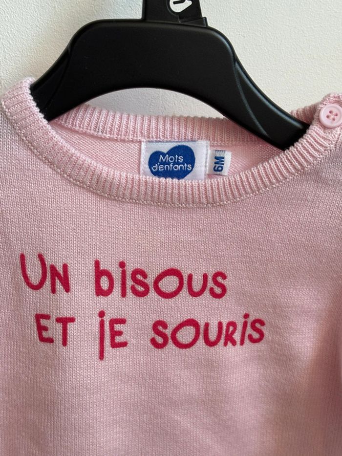 Pull léger rose 6 mois - photo numéro 3