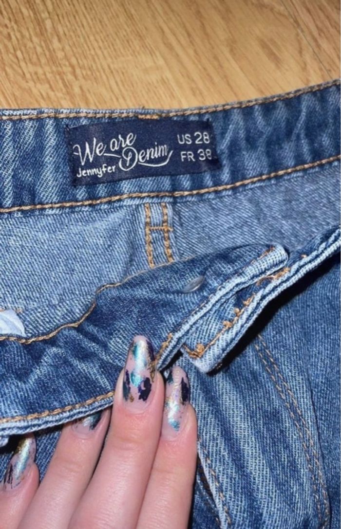 Short en jean bleu foncé Jennyfer - Taille M - Neuf sans étiquette - photo numéro 2