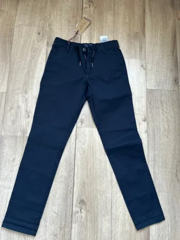 Jeans Chino elastic bleu marine 12ans