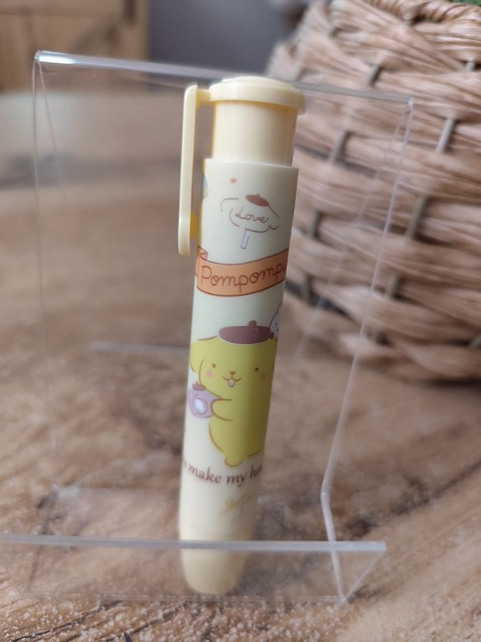 stylo gomme Sanrio kawaii pompompurin