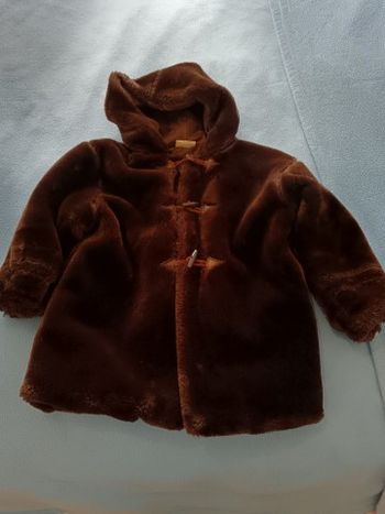 Manteau enfant fausse fourrure