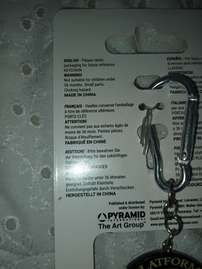 Porte clefs mousqueton quai 9 3/4 harry potter - photo numéro 3