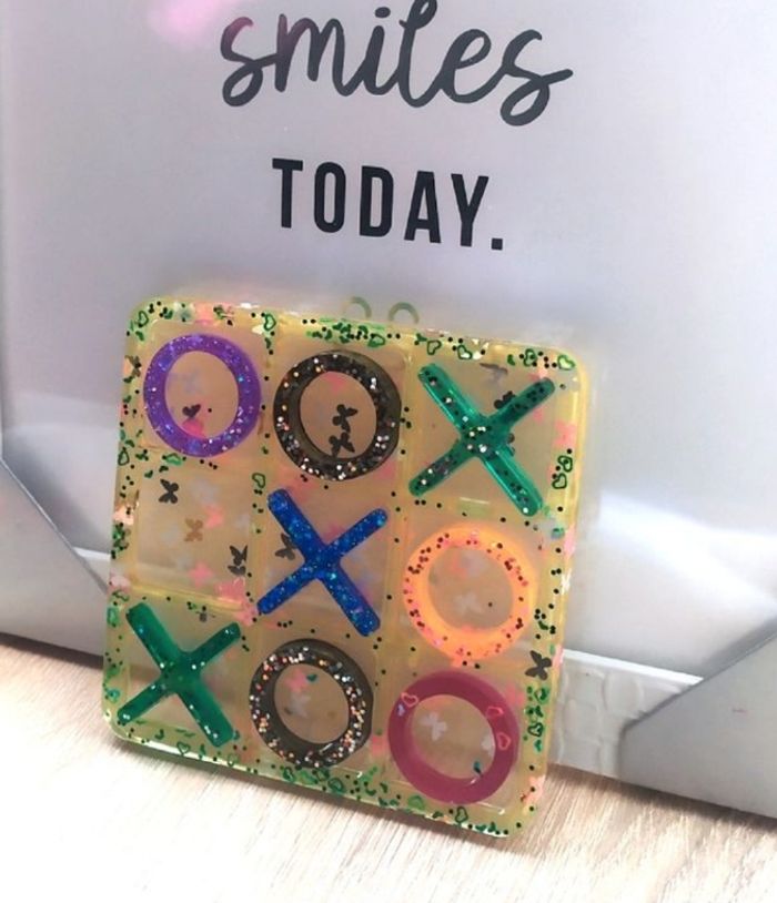 Jeu tik tak toe en epoxy - photo numéro 3
