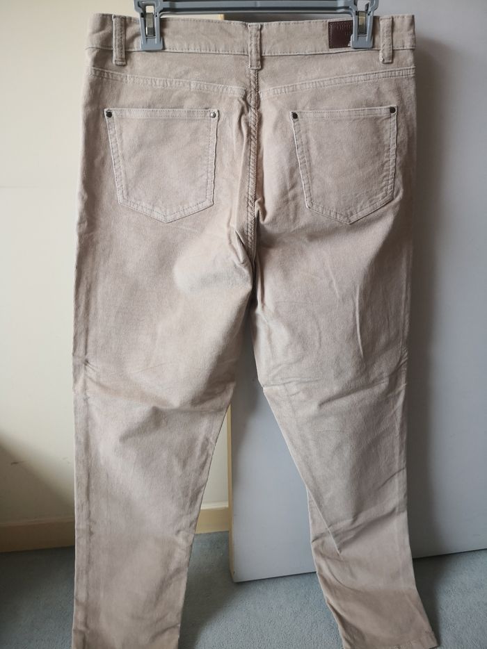Pantalon velours beige - photo numéro 2
