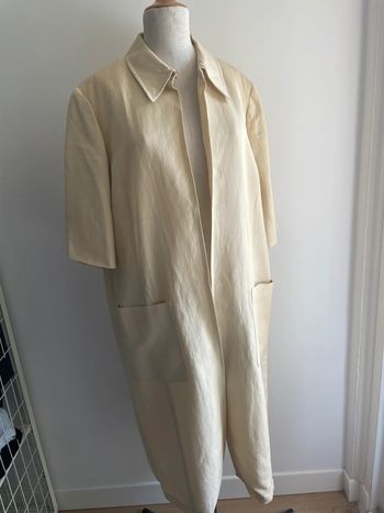 Manteau court crème Marina Rinaldi – chic et élégant