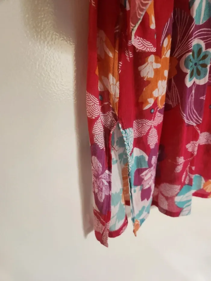 Jolie blouse colorée été col V taille s/m Lara Ethnics - photo numéro 4