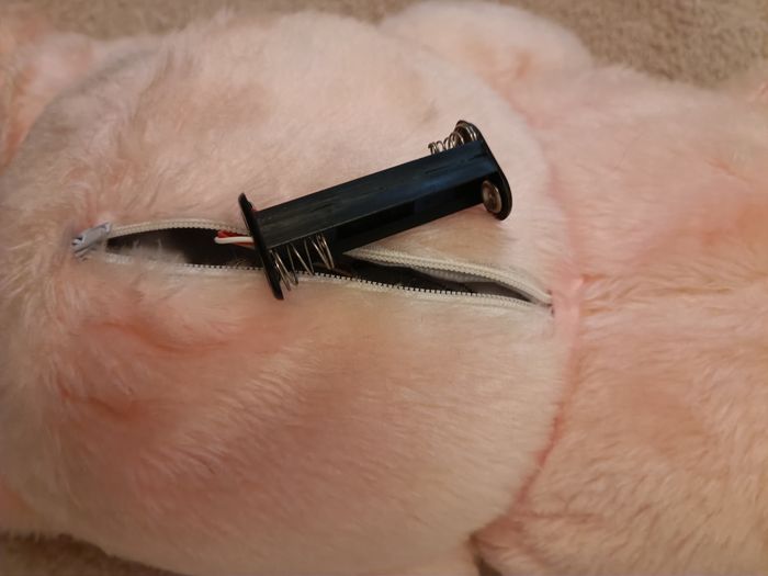 Peluche ours rose qui fait de la lumière - photo numéro 5