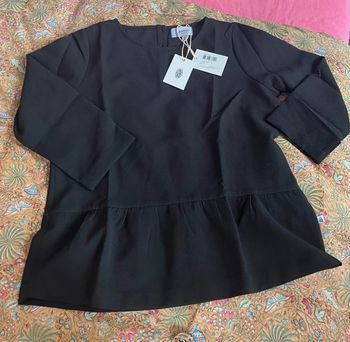 NEUF Haut blouse Compagnie du Ponant Armor Lux noire S Small 36 femme