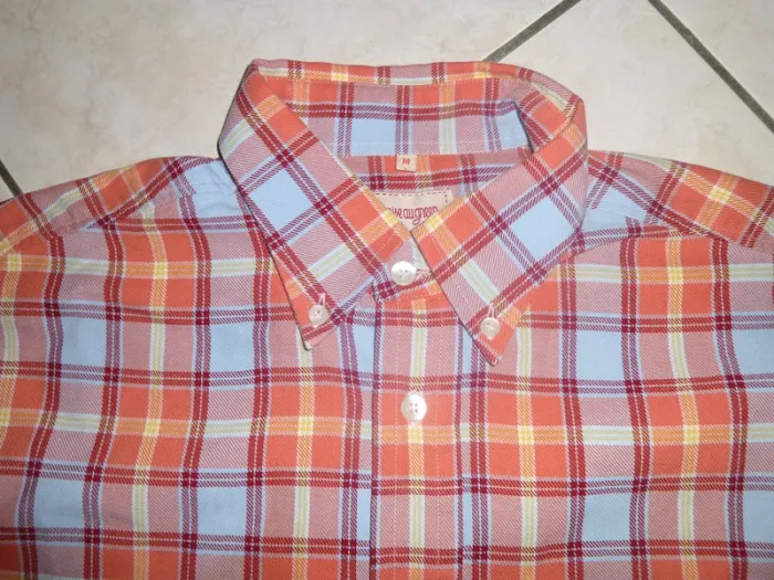 chemise manche longue a carreaux rose bleu Mise au Green L - photo numéro 2