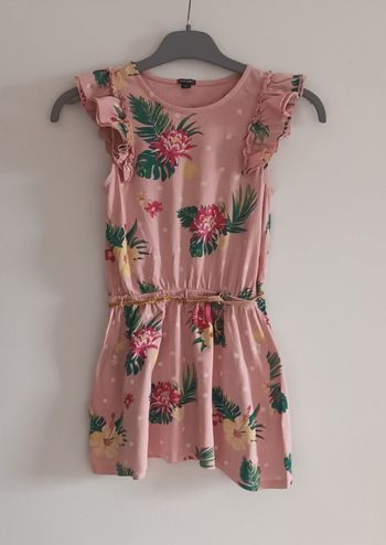 Robe motif tropical- Taille 8 ans