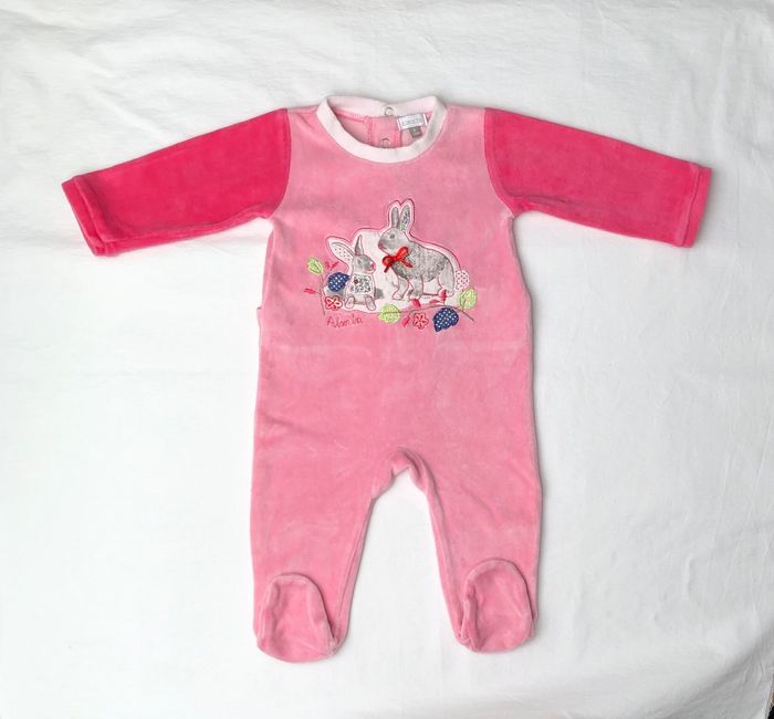 Pyjama velours Absorba 6 mois - photo numéro 2