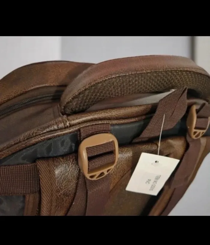 Sac à dos marron effet cuir neuf - photo numéro 3