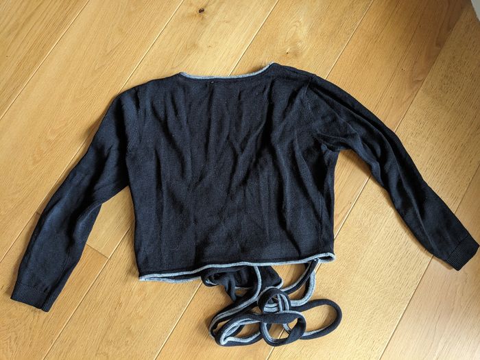 Pull cache-coeur noir taille M Naf naf - photo numéro 3