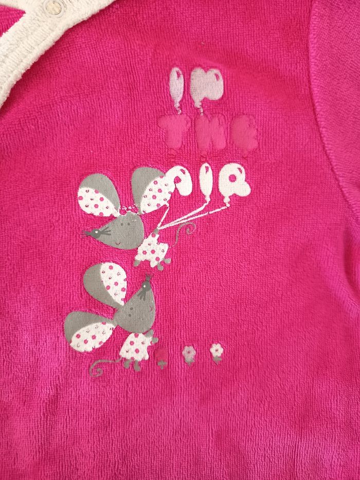 Pyjama doux Rose - 6 Mois - photo numéro 4