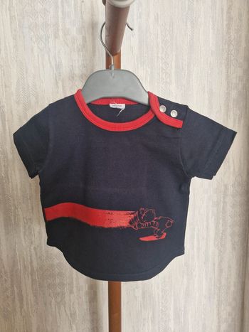 T-shirt manches courtes bébé 6 mois Petit Bateau Coton