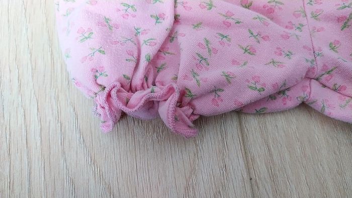 Ensemble fleurs rose 3 mois - photo numéro 4