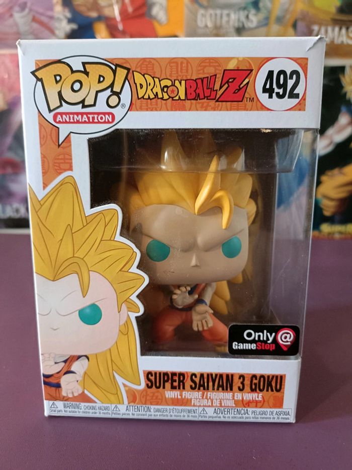 Figurine Dragon Ball Z Super Saiyan 3 Goku 492 Special édition Ultra rare Funko Pop