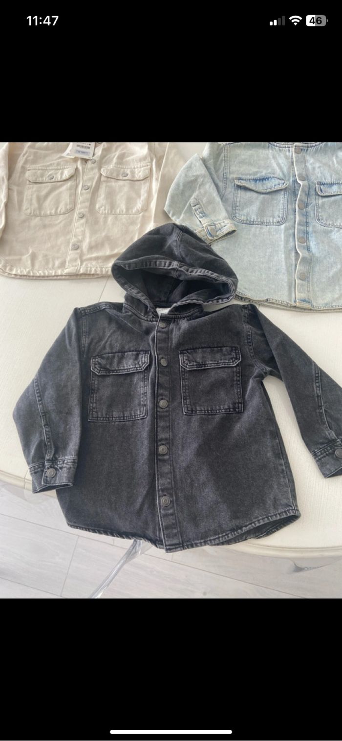 Lot de 3 vestes en jean ZARA - photo numéro 4