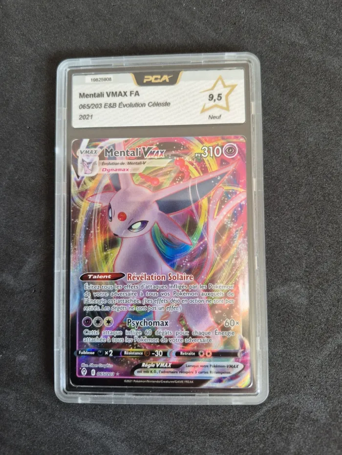 Carte Pokemon - Mentali VMAX 065/203 - Évolution Céleste EB07 PCA 9.5