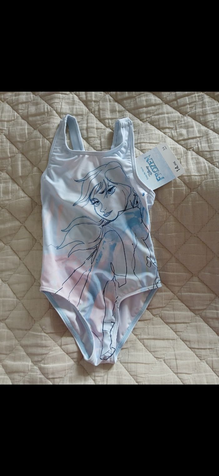 Maillot de bain disney la reine des neiges 3/4 ans