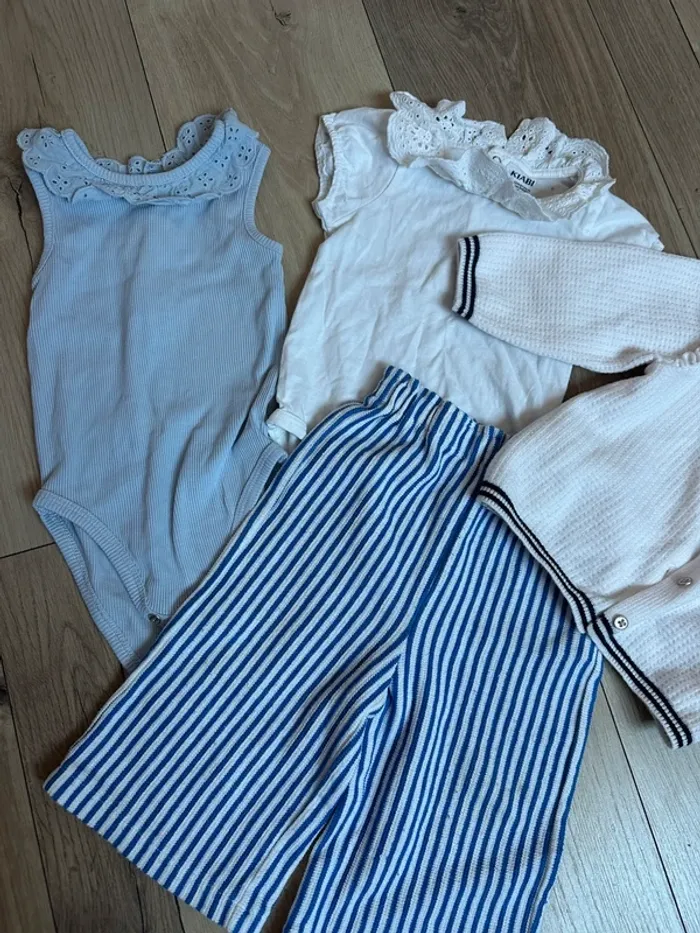 Lot body pantalon gilet Kiabi orchestra tao 9 mois - photo numéro 3