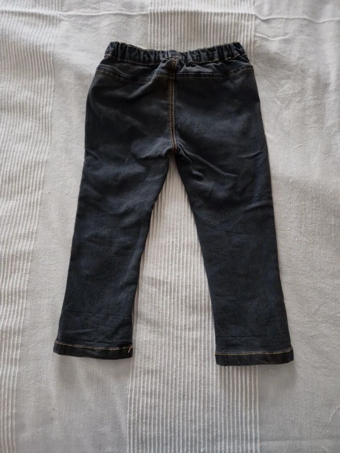 Pantalon taille élastique avec bouton garçon - photo numéro 2