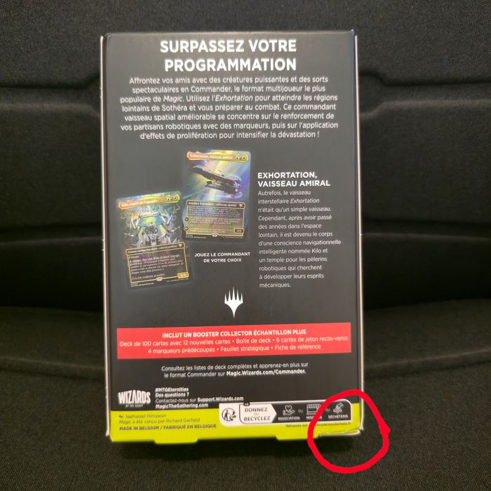 Lot de 3 Boosters Collector + 1 Deck Contre-Intelligence Aux Portes Des Éternités (Petit Choc) Magic - photo numéro 3