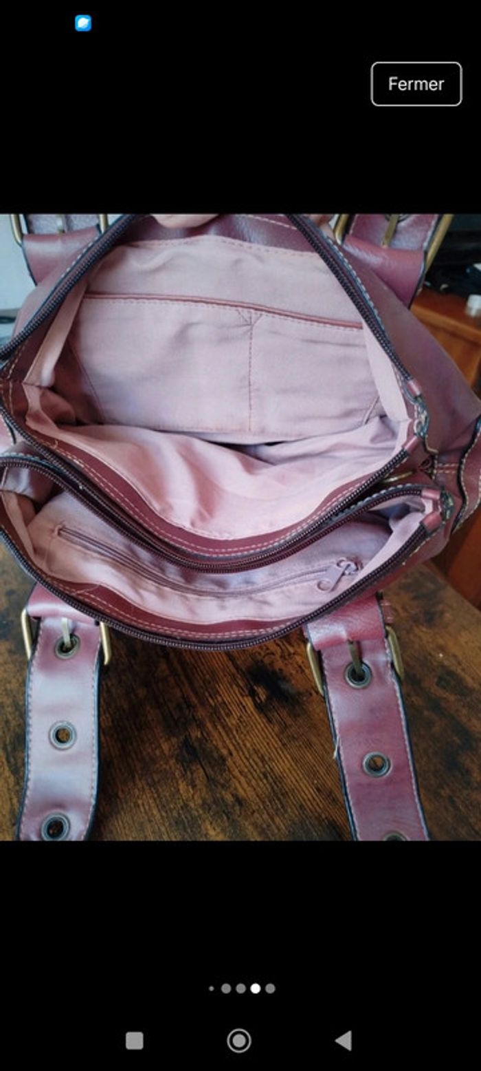 Sac à main similicuir cuir épaules vintage dressing - photo numéro 11
