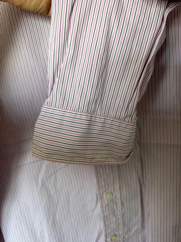 Chemise rayée Ralph Lauren homme – Taille 42/XL – Violet clair - photo numéro 6